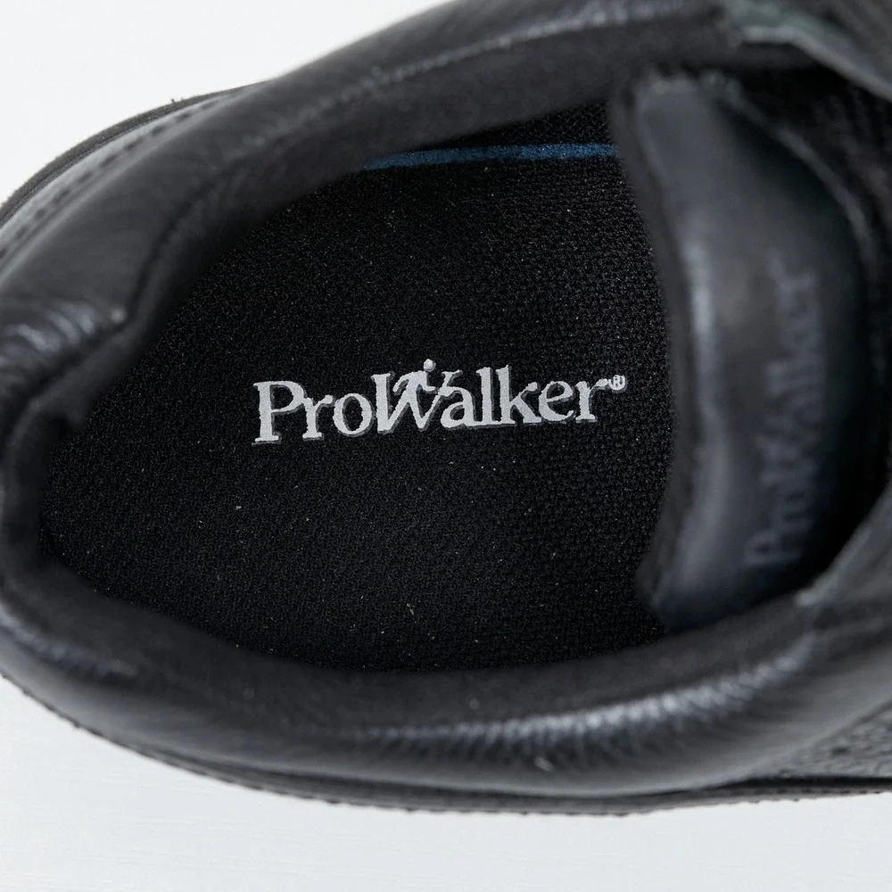 Rockport ProWalker Walking Shoes Men 10 Black Leather C19230 Sneakers